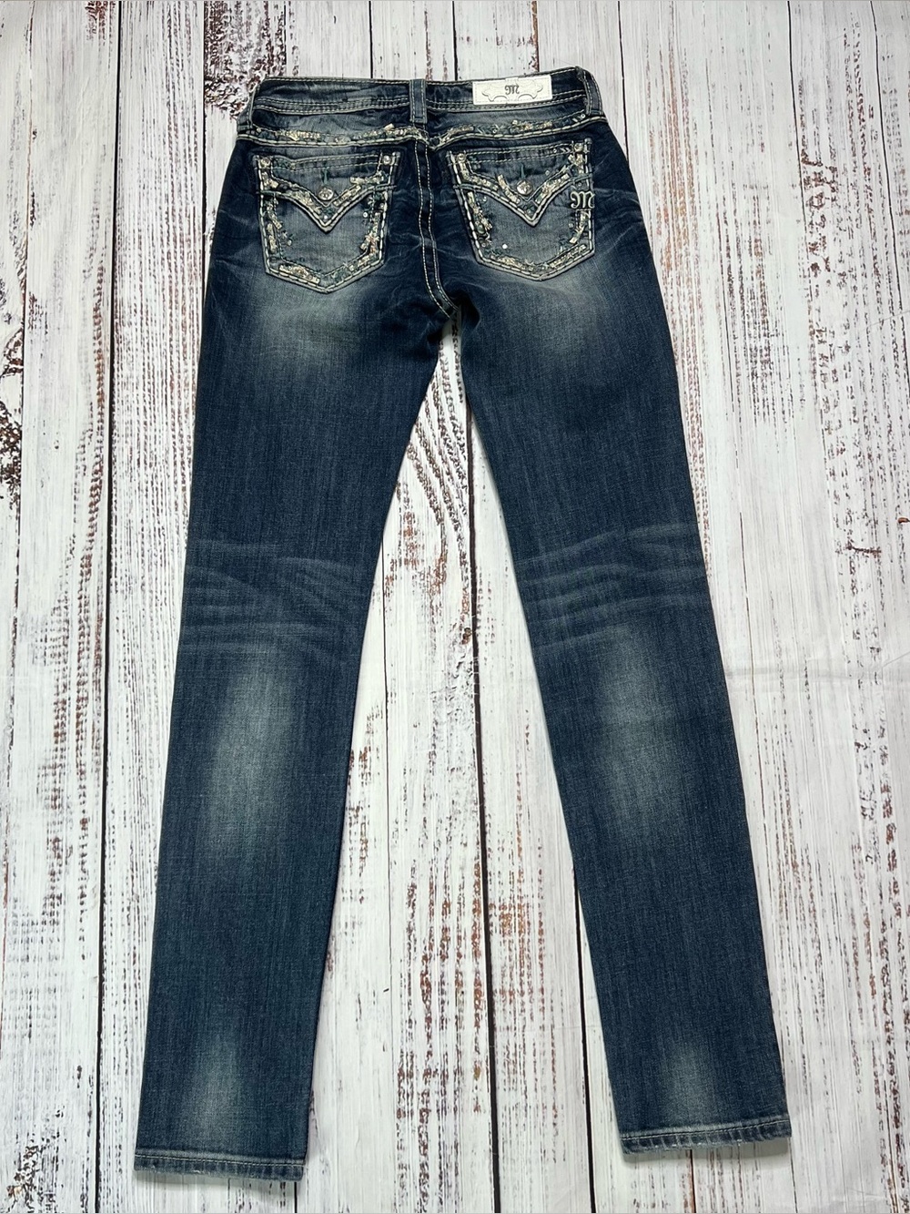 MISS ME Mid Rise Cuffed Skinny Jeans